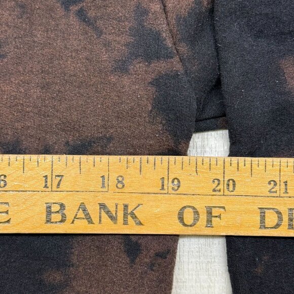 ✅ Womens S Chemistry Bleached Graphic Hoodie Skulls Positive Energy Time Is Now - Picture 8 of 14